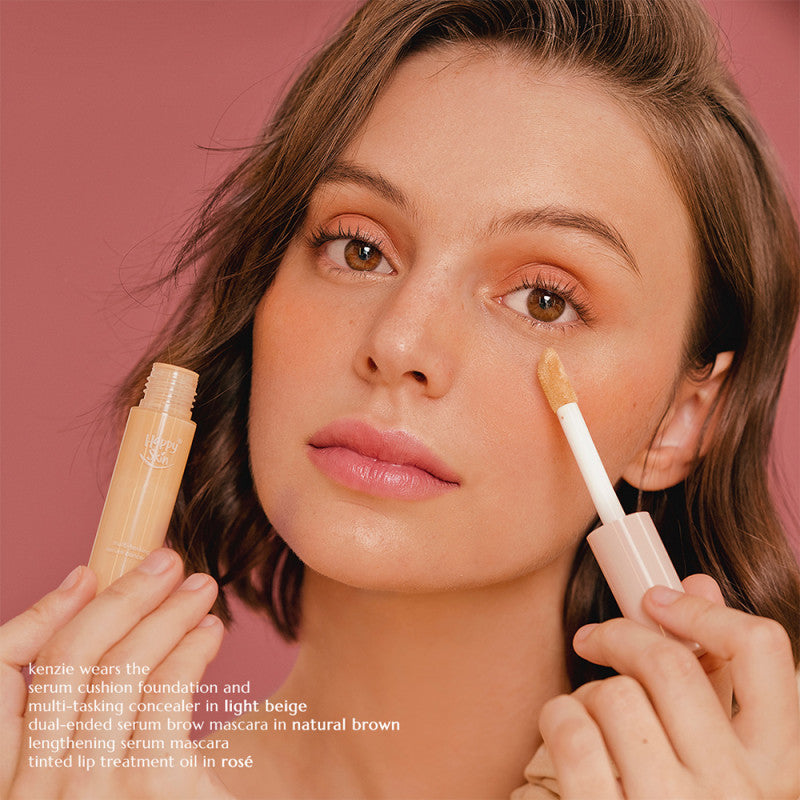 Happy Skin Second Skin Multi-Tasking Serum Concealer in Light Beige