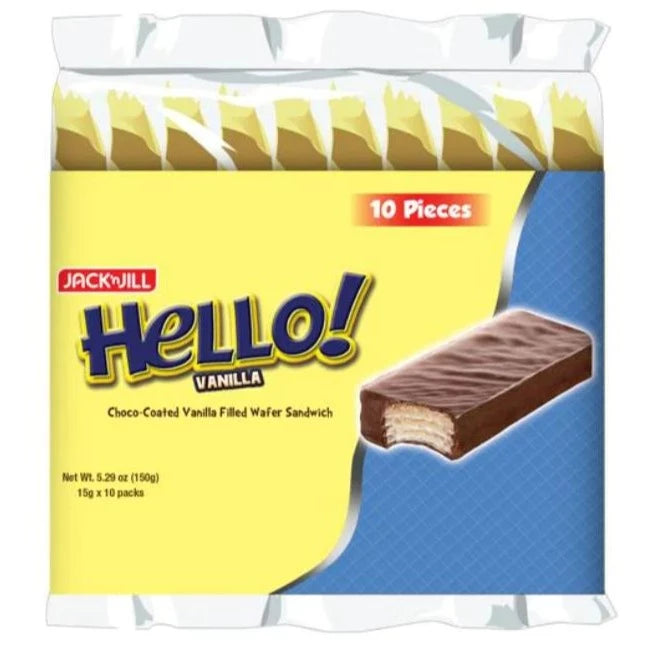 Hello Vanilla Filled Wafer Sandwich 15g (10s)