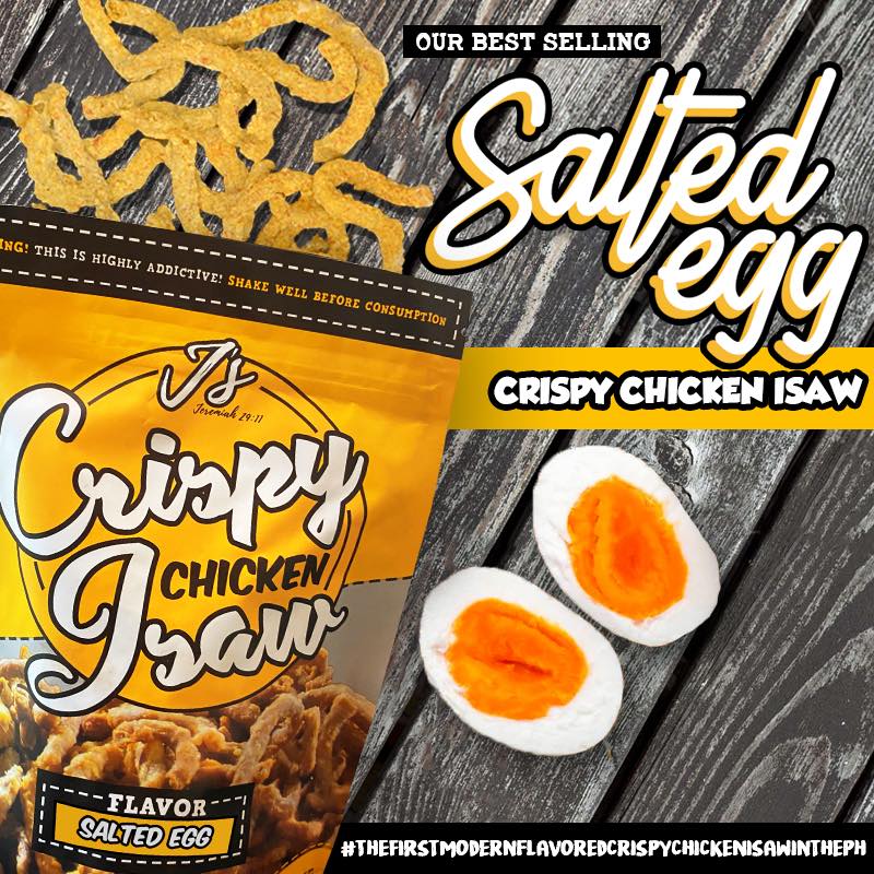 J's Crispy Chicken Isaw Salted Egg