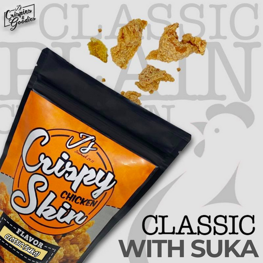 J's Crispy Chicken Skin Classic with Suka 100g