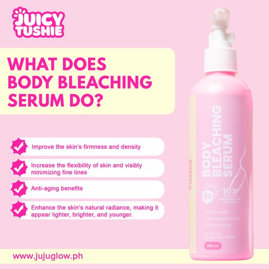 Juicy Tushie Body Bleaching Serum Lotion SPF50+++ 250mL