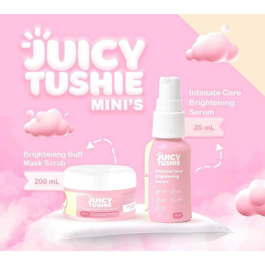 Juicy Tushie Minis Combo Set (Intimate Brightening Serum & Butt Mask Scrub)