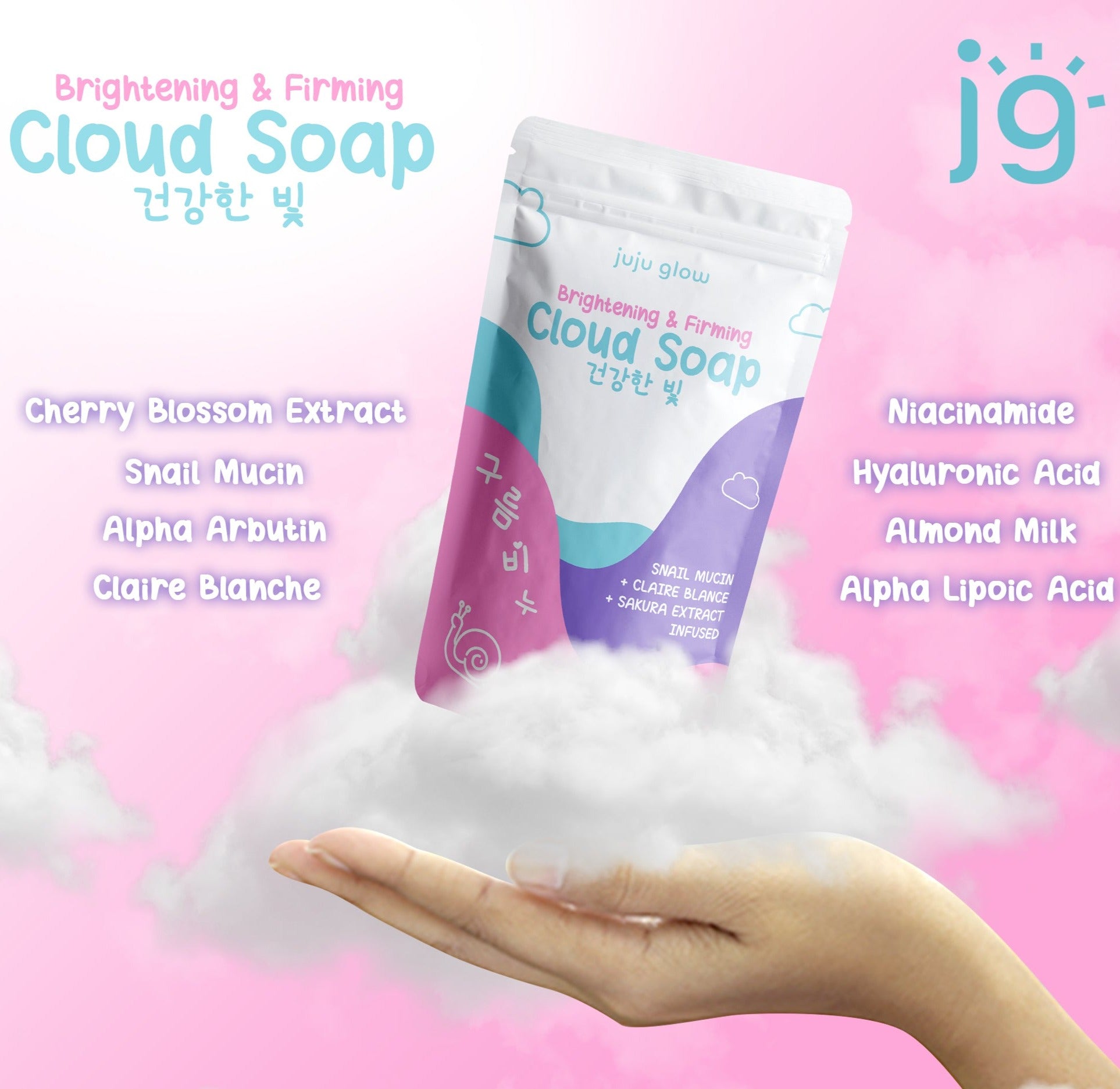 Juju Glow Brightening and Firming Cloud Soap 135g