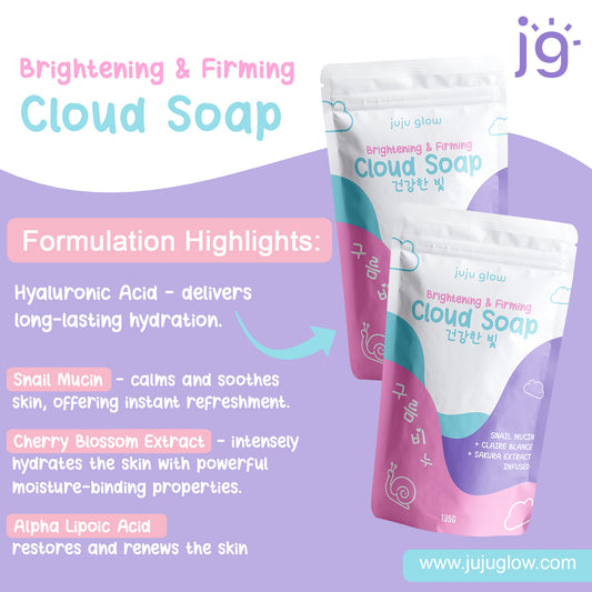 Juju Glow Brightening and Firming Cloud Soap 135g