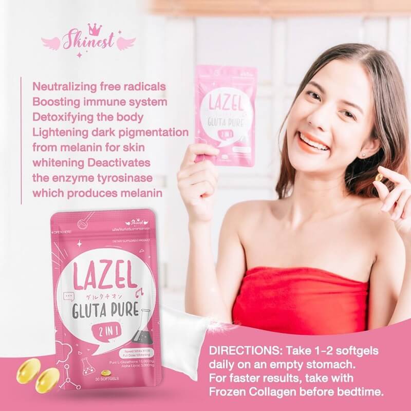 Lazel Gluta Pure 2in1 - 30 Softgels