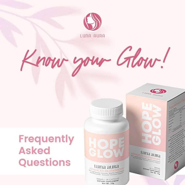 Luna Aura Hope Advanced Glutathione 500mg | 30 Capsules