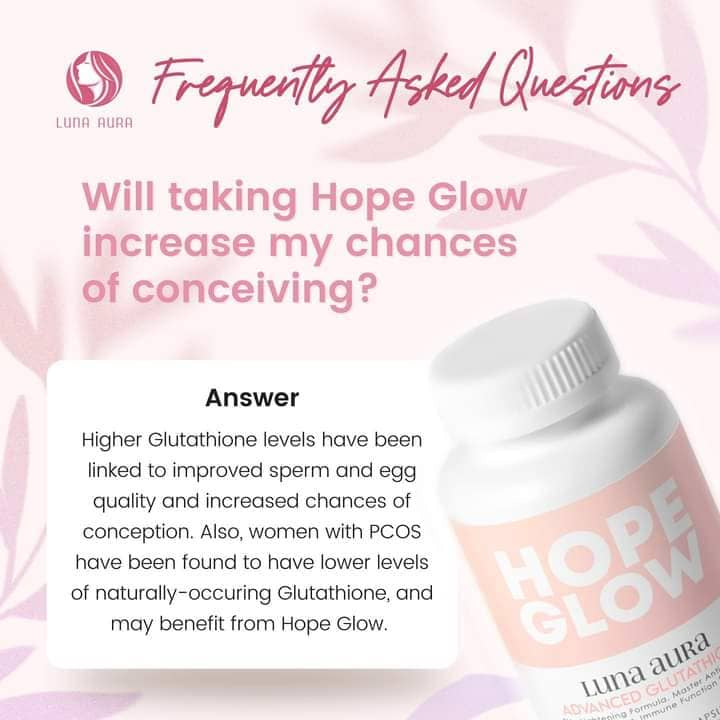 Luna Aura Hope Advanced Glutathione 500mg | 30 Capsules