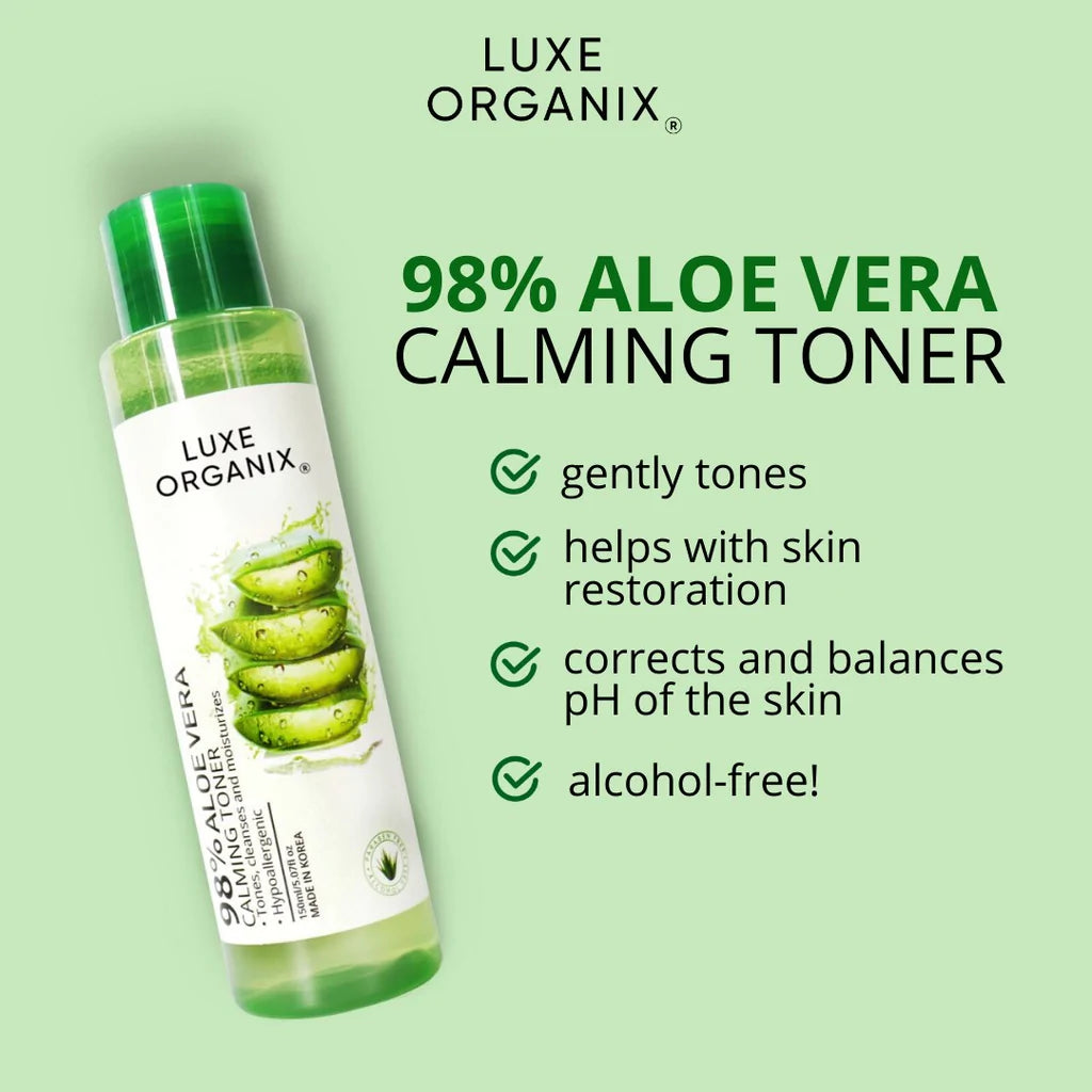 Luxe Organix 98% Aloe Vera Vitamin C Hydrabright Toner 150mL