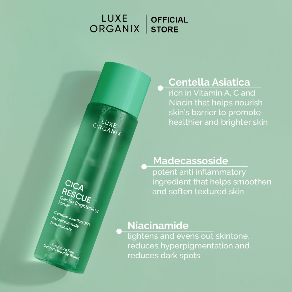 Luxe Organix Cica Rescue Gentle Brightening Toner 150mL