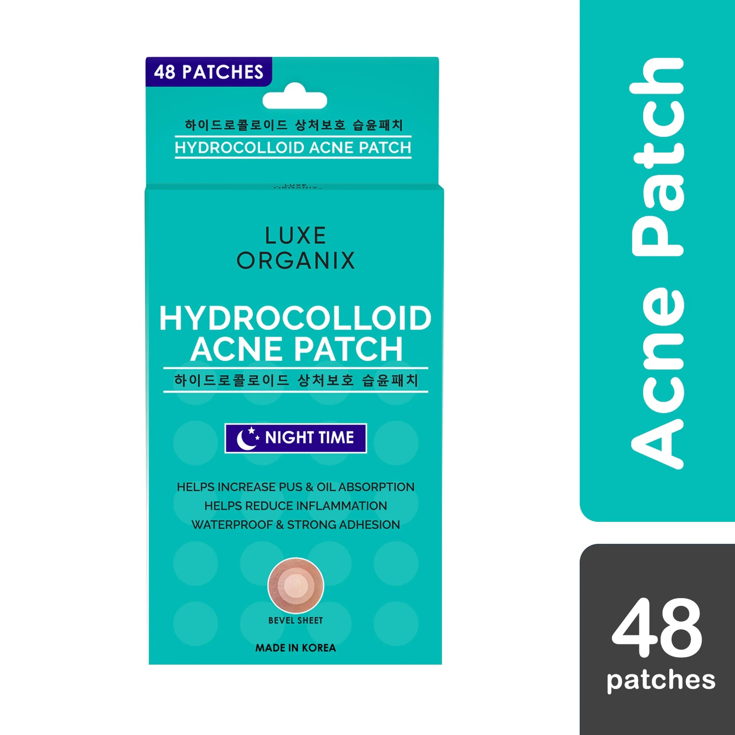 Luxe Organix Hydrocolloid Acne Spot Patch Night - 48s