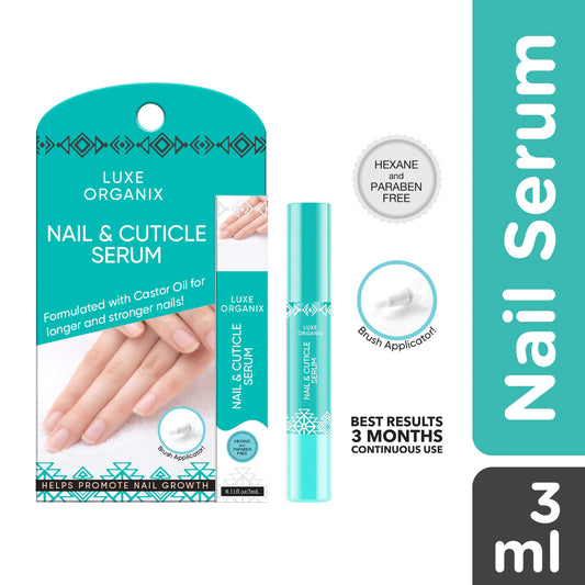 Luxe Organix Nail and Cuticle Castor Serum 3mL