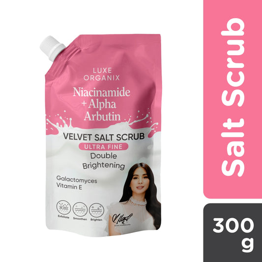 Luxe Organix Niacinamide + Alpha Arbutin Velvet Salt Scrub