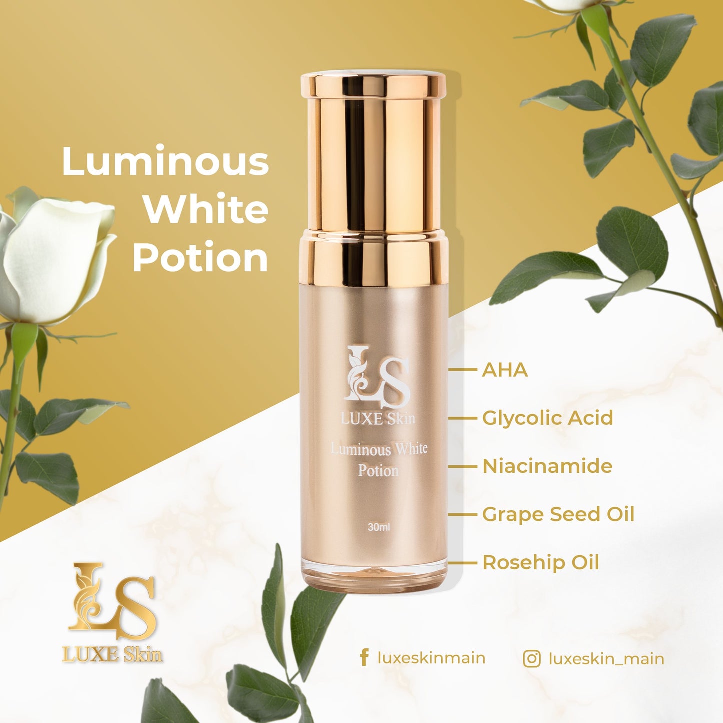 Luxe Skin Luminous White Potion 30mL