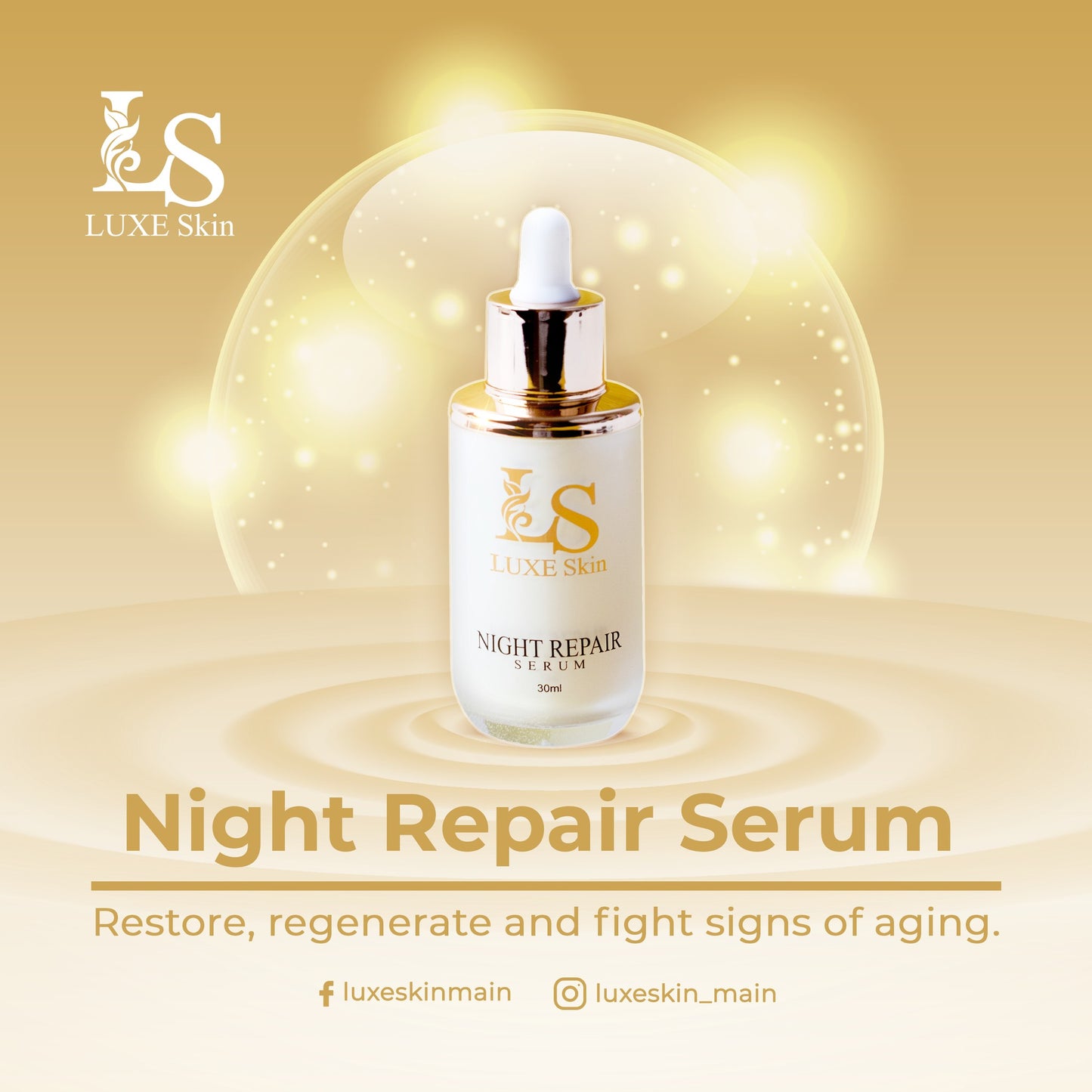 Luxe Skin Night Repair Serum 30mL