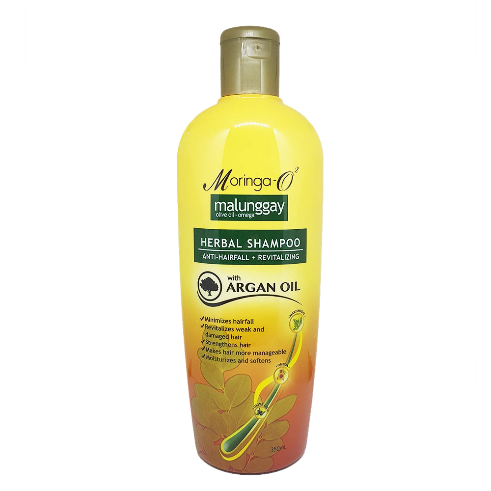 MORINGA-O2 Malunggay Herbal (Anti-Hairfall + Revitalizing Shampoo) 350ml