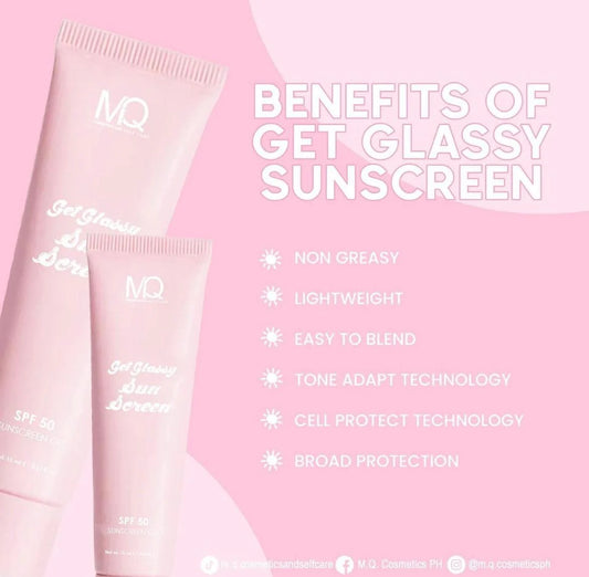 MQ Cosmetics Get Glassy Sunscreen SPF50 50mL