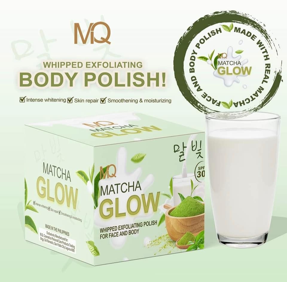 MQ Matcha Glow Intense Whitening Face and Body Polish 300g