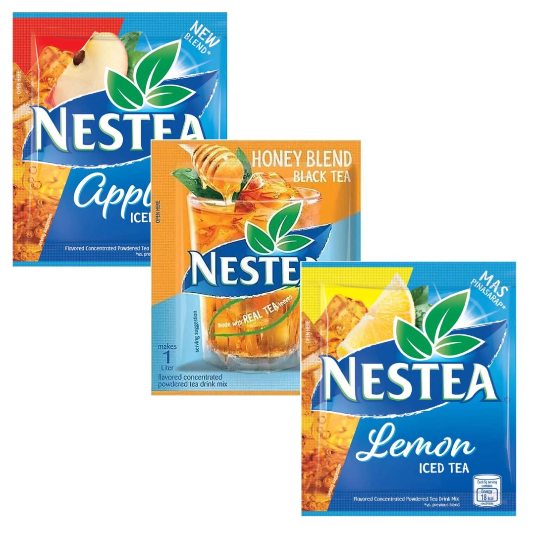 NESTEA Iced Tea Satchet | Choose A Flavour Made from REAL TEA leaves and high in VITAMIN C.  Flavours:  Apple Honey Lemon