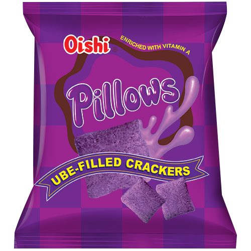 Oishi Pillows Ube-Filled Crackers 38g