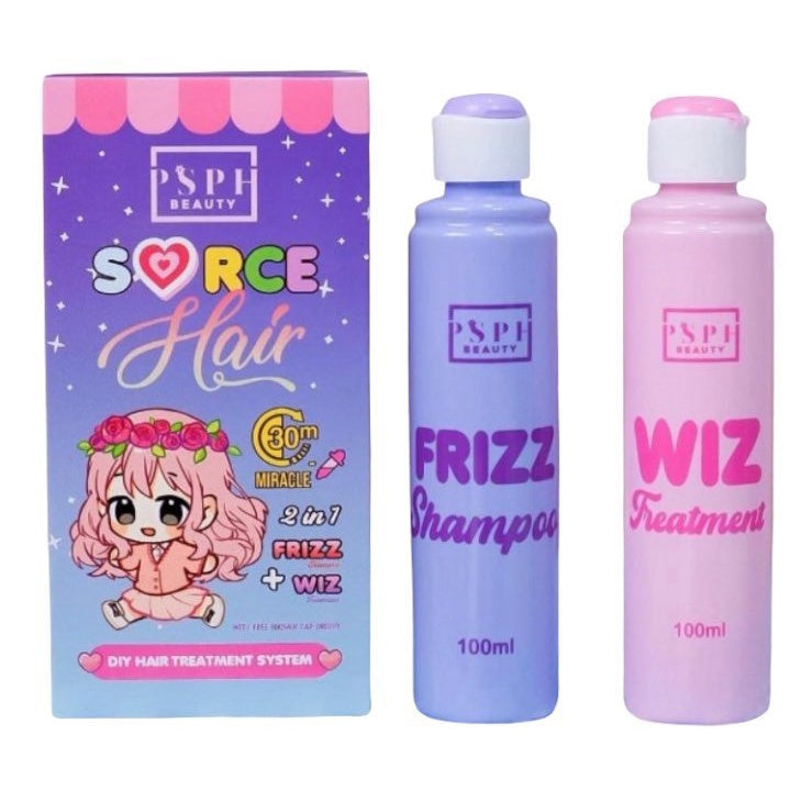 PSPH Sorce Hair 2-in-1 Frizz Shampoo + Wiz Treatment (DIY Hair Treatment)