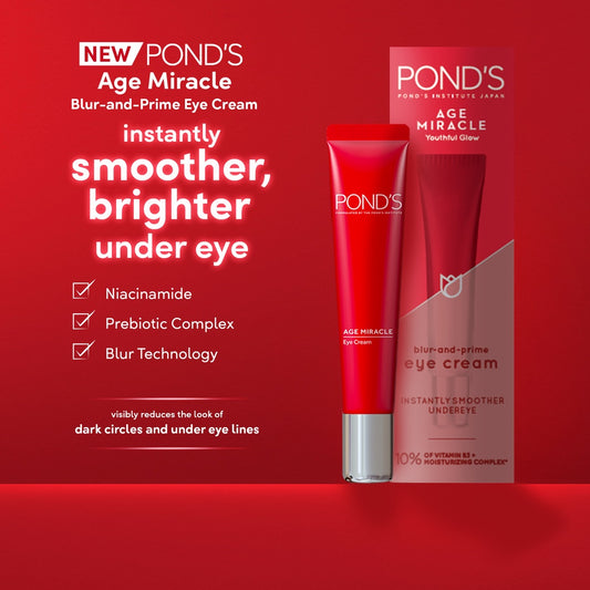 Pond's Age Miracle Youthful Glow blur-and-prime Eye Cream 15mL
