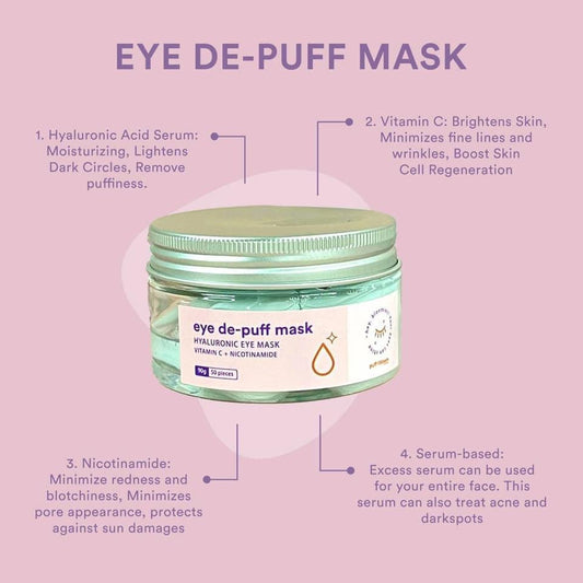 Puff & Bloom Eye De-Puff Hyaluronic Eye Mask (90g50pcs)