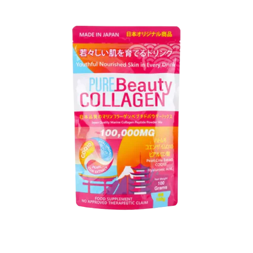 Pure Beauty Collagen Japan Quality Marine Collagen Peptide Powder Mix 100,000mg