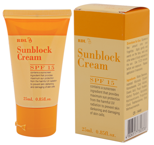 RDL Sunblock Cream SPF15 25ml