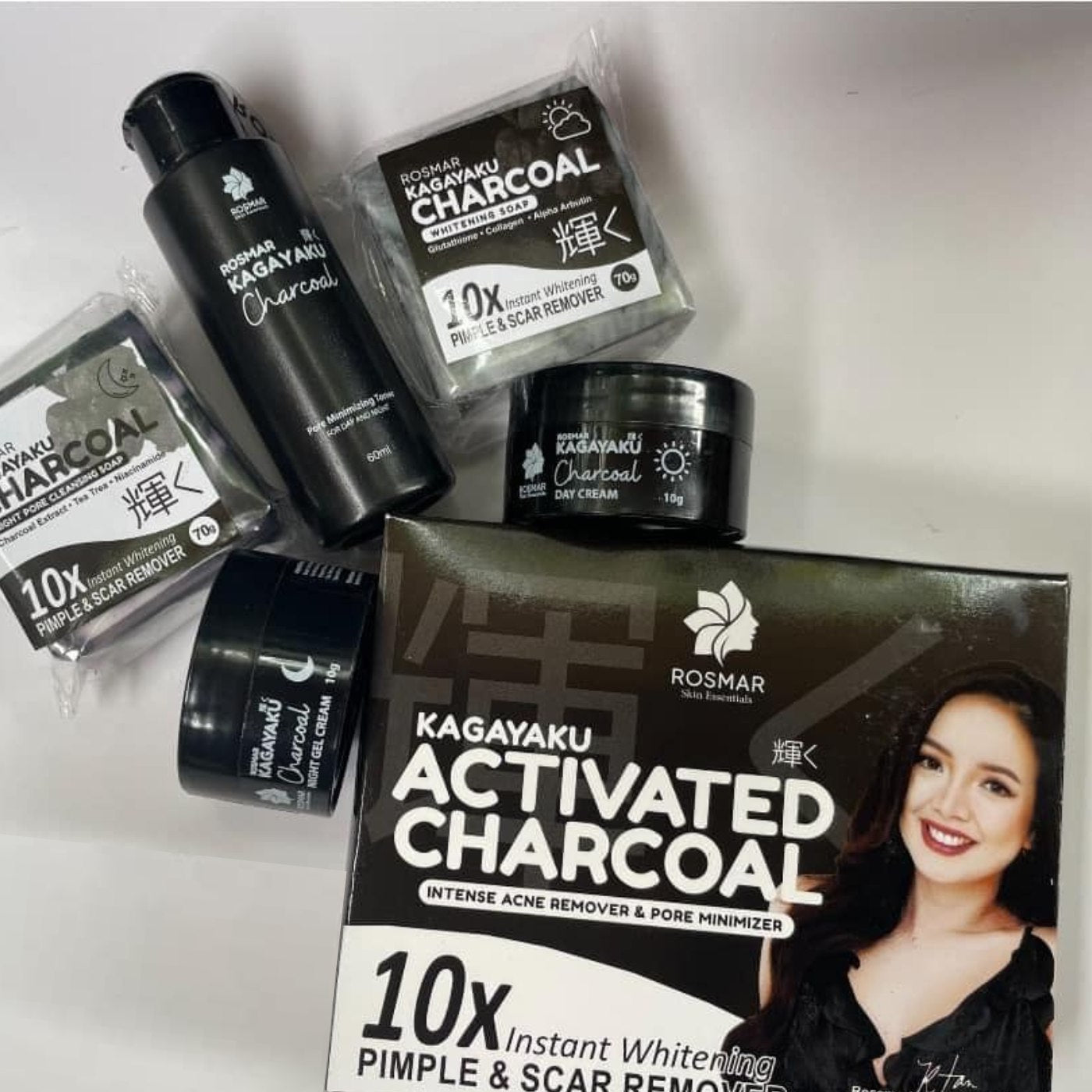 Rosmar Kagayaku Activated Charcoal Set (Acne Remover and Pore Minimiser)