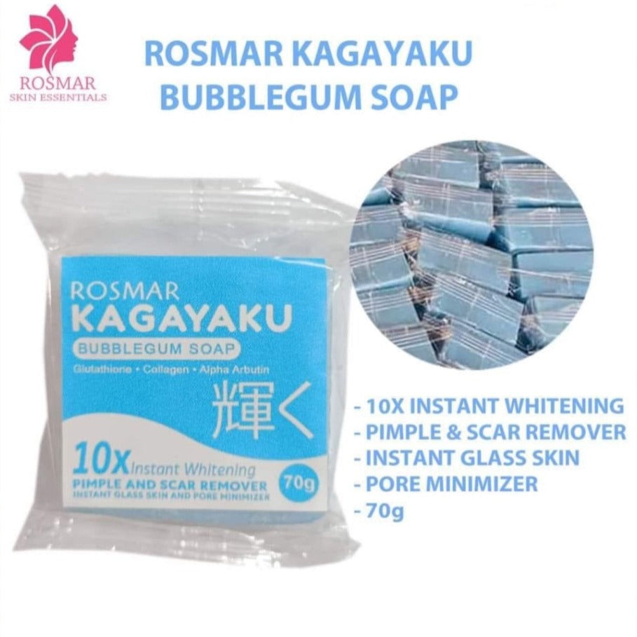 Rosmar Kagayaku Bubblegum 10x Whitening Pimple and Scar Remover Soap 70g