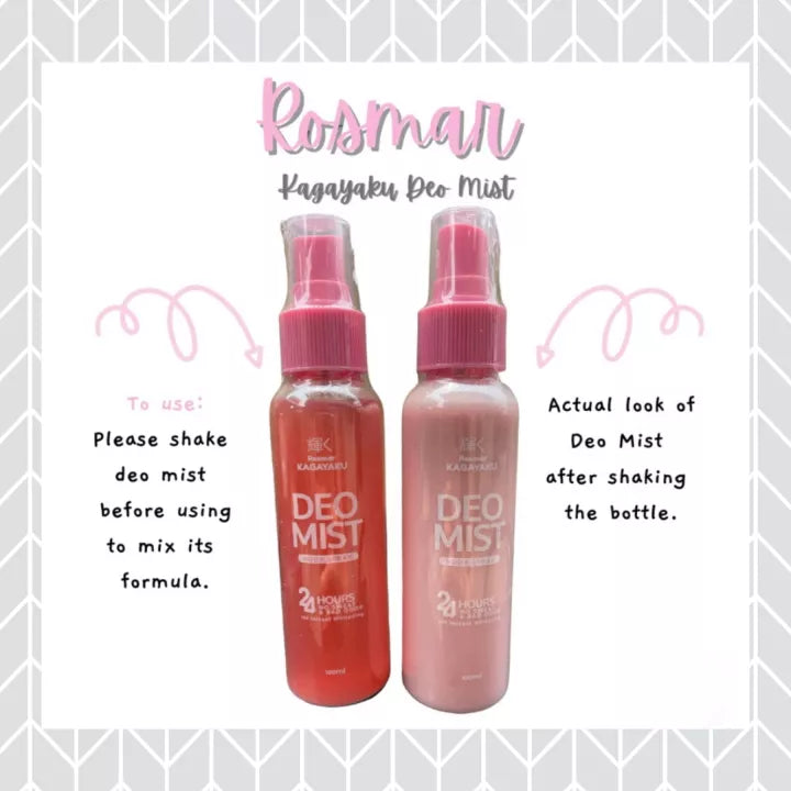 Rosmar Kagayaku Whitening Deo Mist 100mL