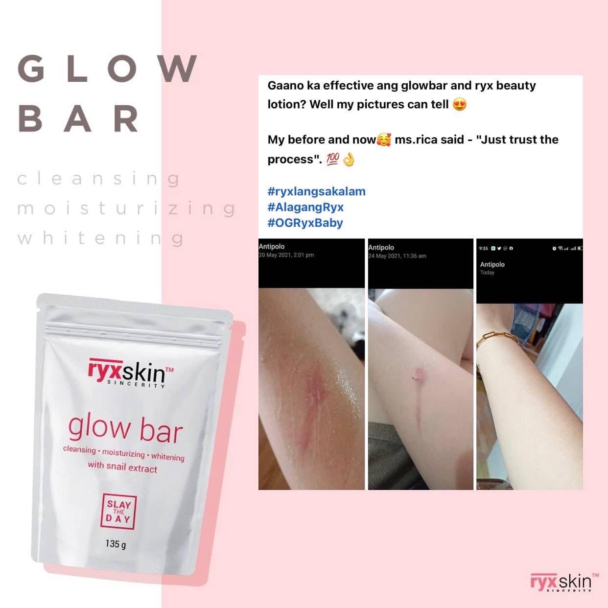 RyxSkin Sincerity Glow Bar Mini with Snail Extract 70g