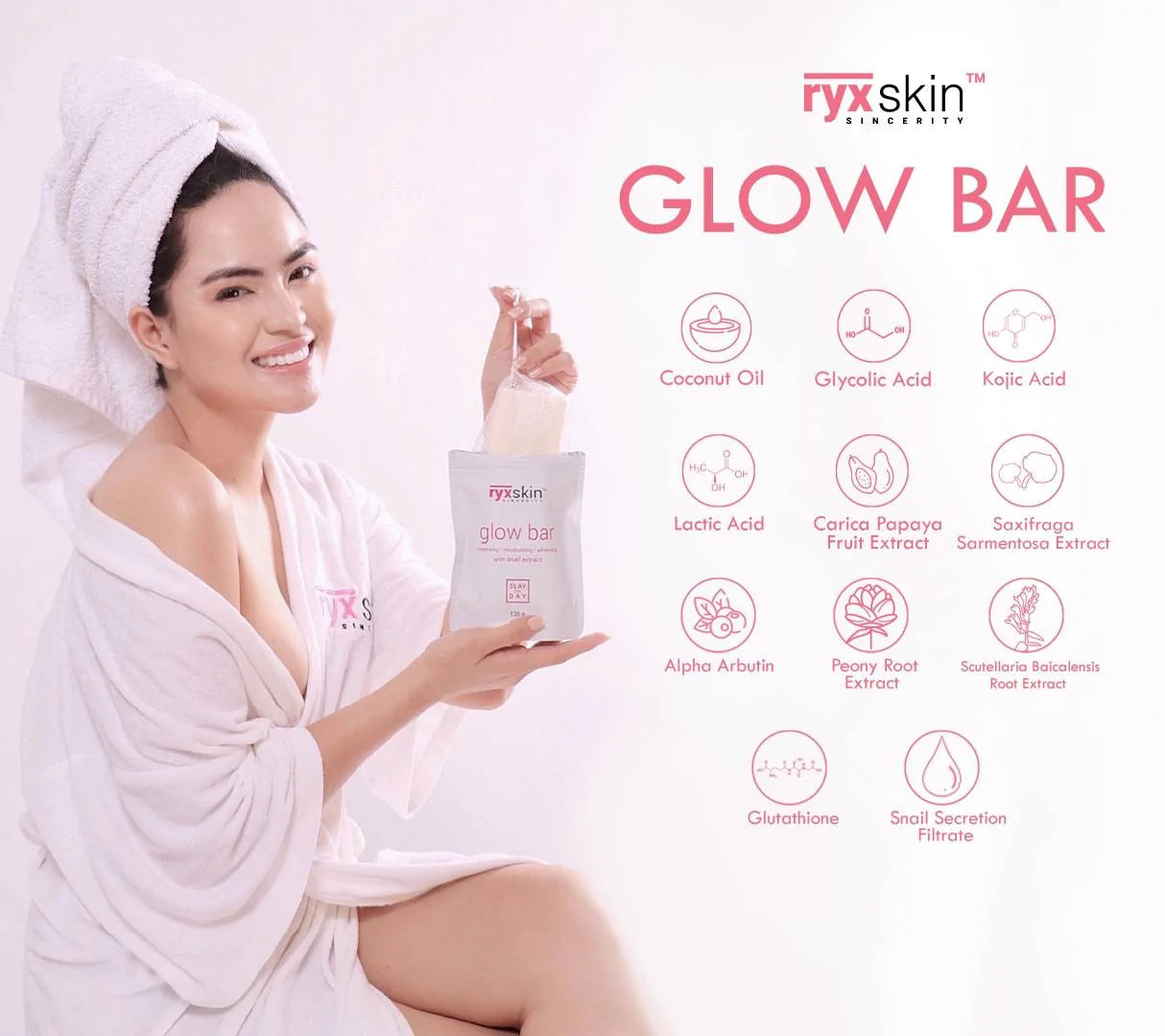 RyxSkin Sincerity Glow Bar Mini with Snail Extract 70g