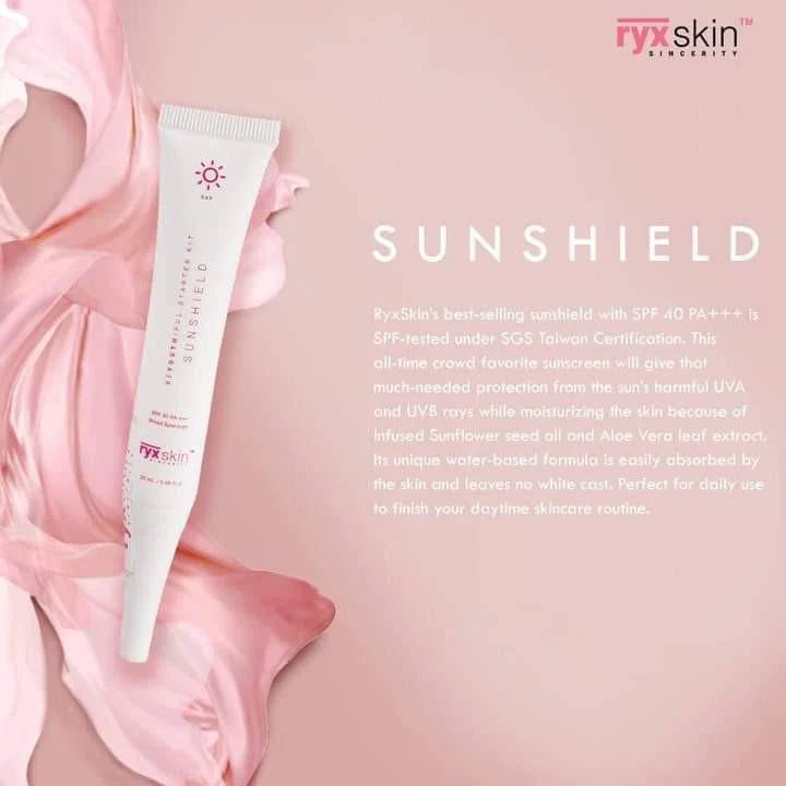 RyxSkin Sunshield SPF40 PA+++ Broad Spectrum 20mL