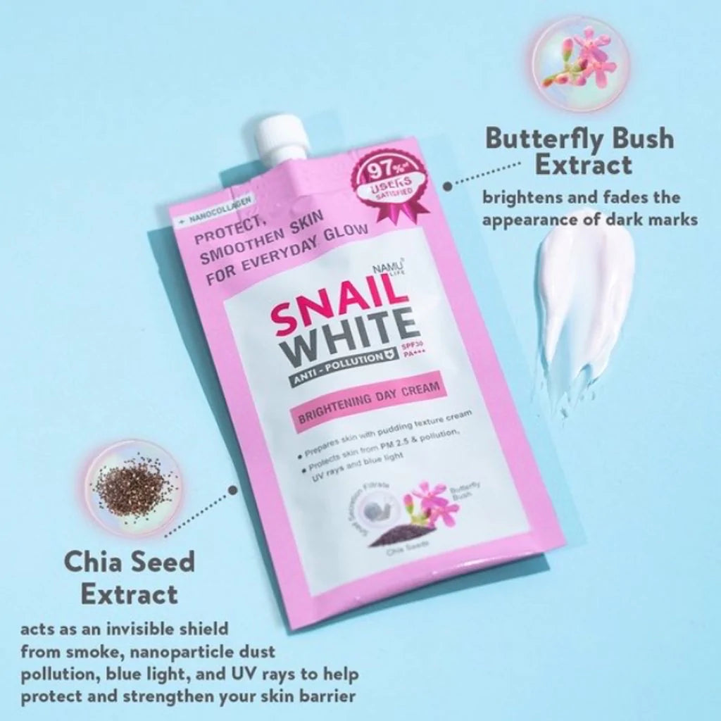 SNAILWHITE Anti-Pollution Brightening Face Cream SPF30 PA+++ 7g