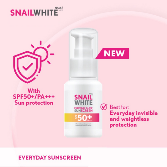 SNAILWHITE Everyday Glow Sunscreen SPF50+/PA++++ 50mL by NAMU Life