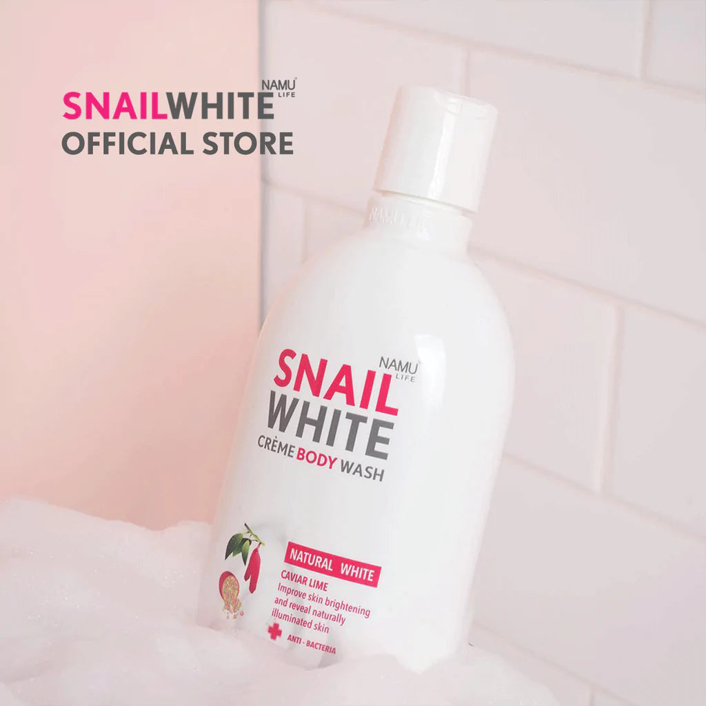 SNAILWHITE Natural White Crème Body Wash Refill Caviar Lime 400mL