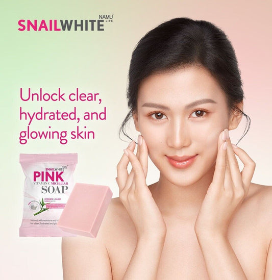 SNAILWHITE Pink Vitamin C Micellar Soap 60g by NAMU Life