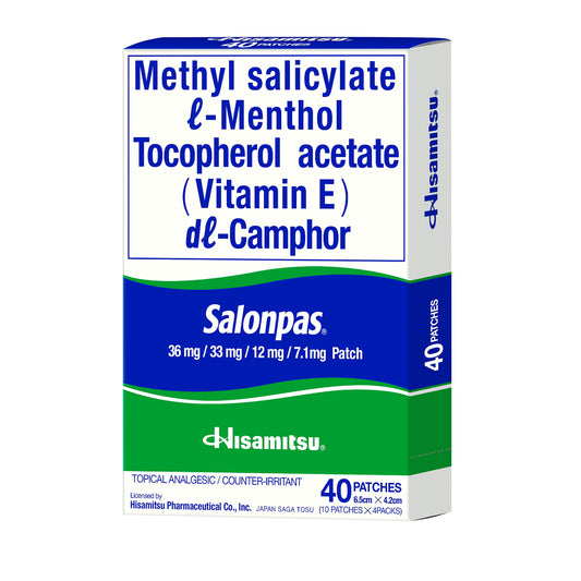Salonpas Medicated Patch 40s (6.5cmx4.2cm)
