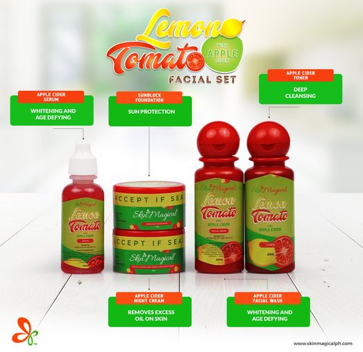 Skin Magical Set 4 - Lemon Tomato with Apple Cider