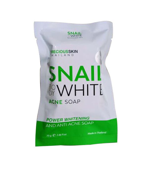 Snail Body White Power Whitening & Anti Acne Soap 70g by Precious Skin Thailand