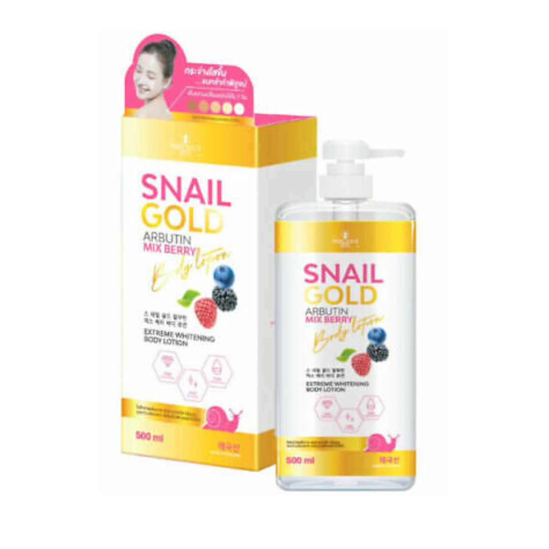 Snail Gold Arbutin Mix Berry Extreme Whitening Body Lotion 500mL