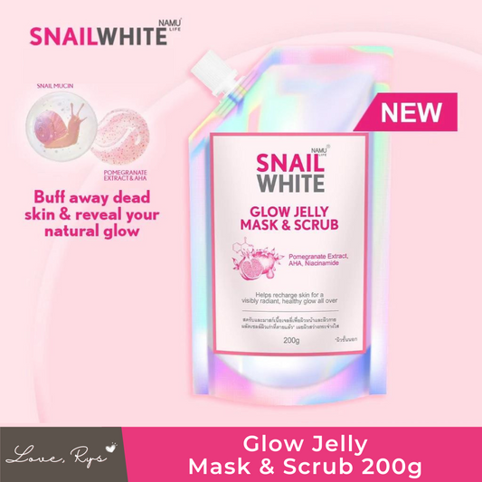 SNAILWHITE Glow Jelly Mask and Scrub 200g by NAMU Life
