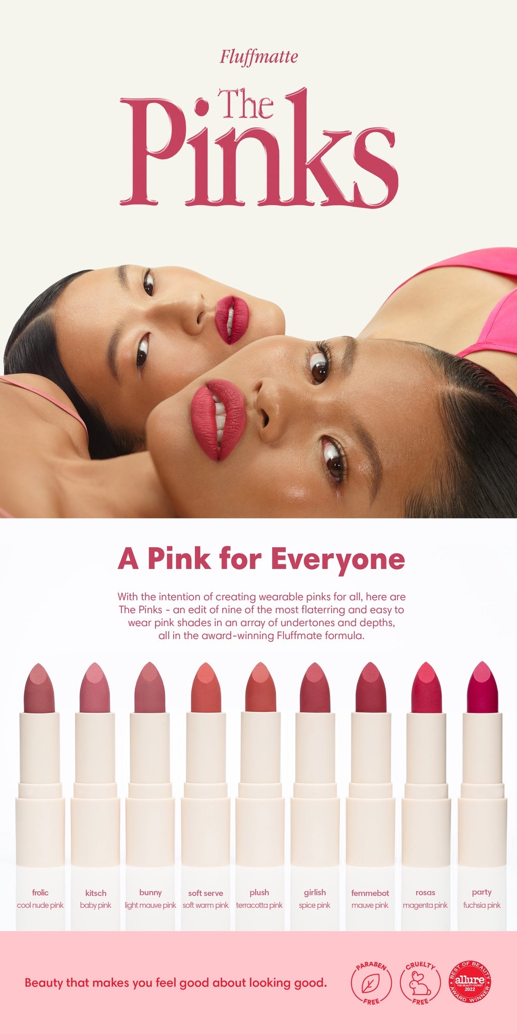 Sunnies Face Fluffmatte - Weightless Modern Matte Lipstick pinks