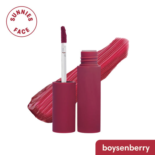 Sunnies Face Lip Dip - Whipped Matte Liquid Lipstick (Boysenberry)