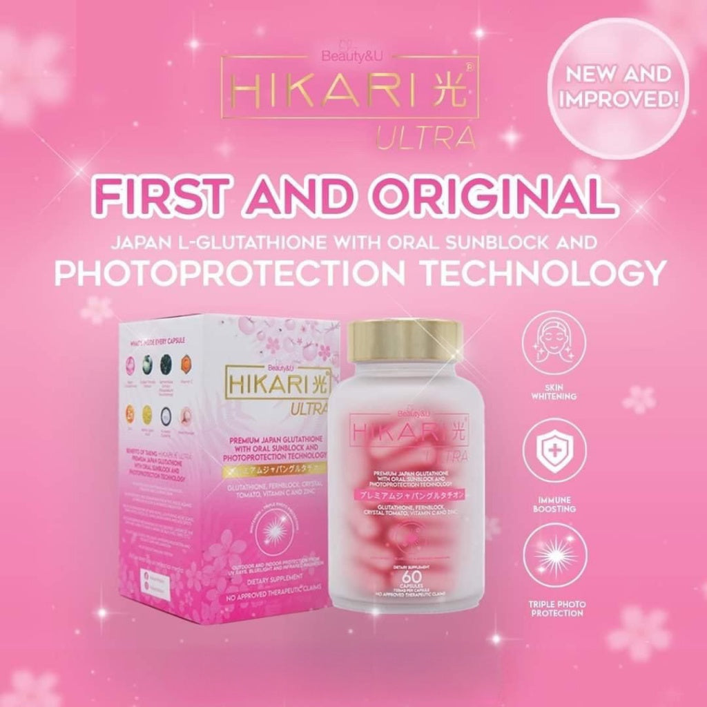 Hikari ULTRA Premium Japan Glutathione w Oral Sunblock Technology - 60 capsules