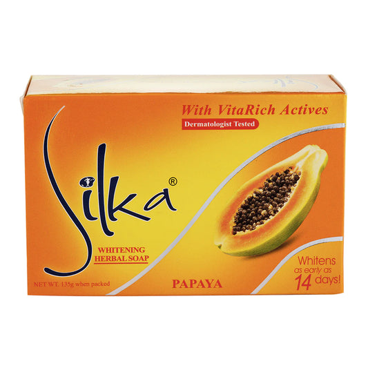 Silka Papaya Whitening Herbal Soap 135g