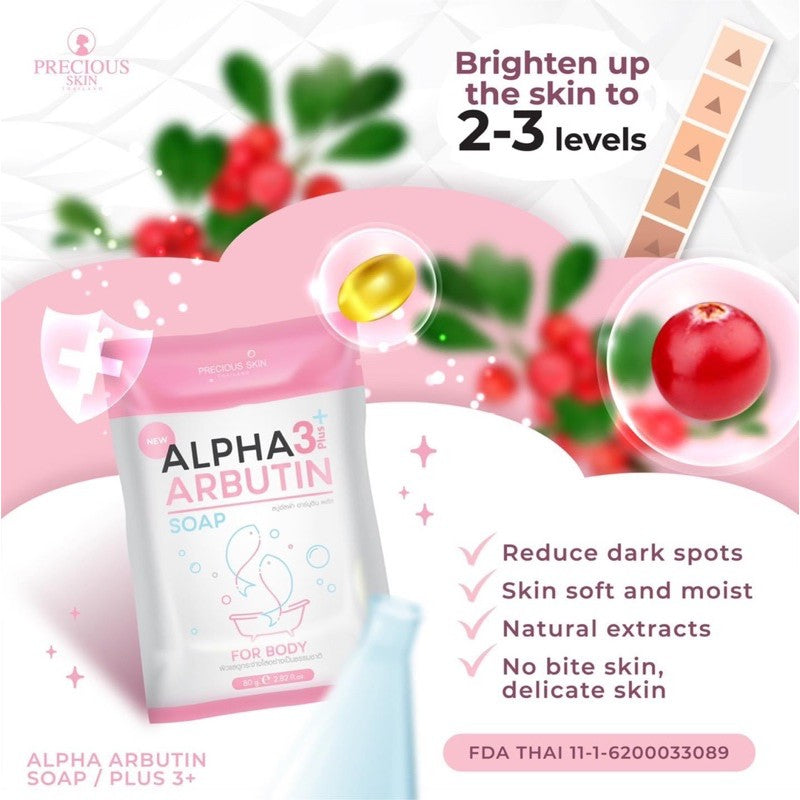 Alpha Arbutin 3 Plus Soap by Precious Skin Thailand 80g