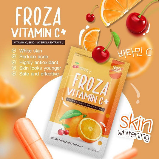 Froza Vitamin C+ (Vit C, Collagen, Glutathione, Zinc) 60 Capsules