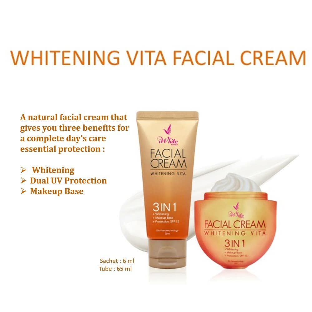 iWhite 3 In 1 Whitening Vita Facial Cream SPF15 6mL